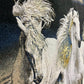 【額装】タブリーズ (3頭の白馬) 98cm x 80cm PS8569