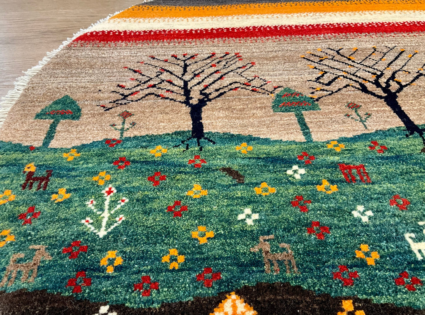 ギャッベ アマレバフト Φ100cm RJ14733