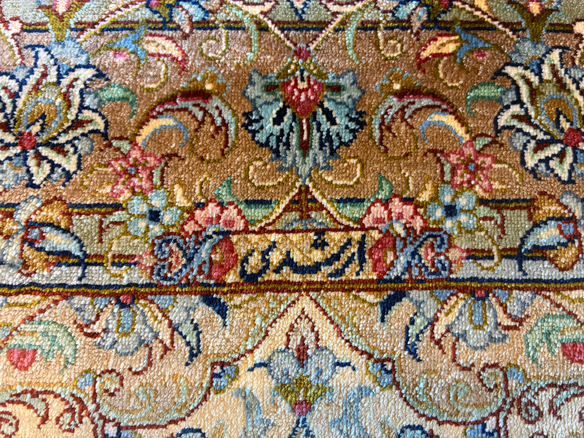 【千葉店】カシャーンシルク アルシャディ工房 92cm x 60cm NT11325