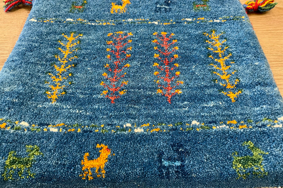 【福岡店】ギャッベ 44cm x 39cm Z3313
