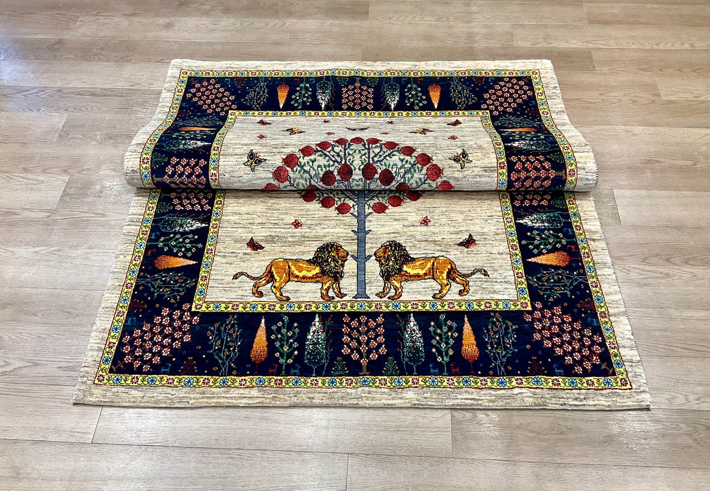 カシュクリギャッベ  200cm x 152cm RJ16073