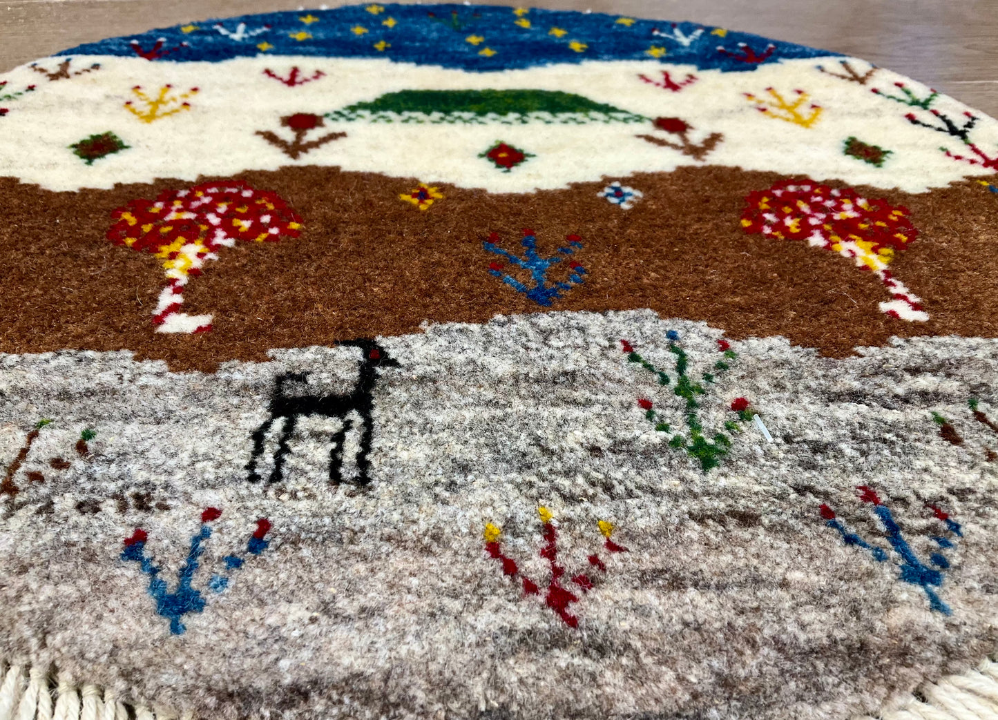 ギャッベ アマレバフト 41cm x 40cm AJ27554