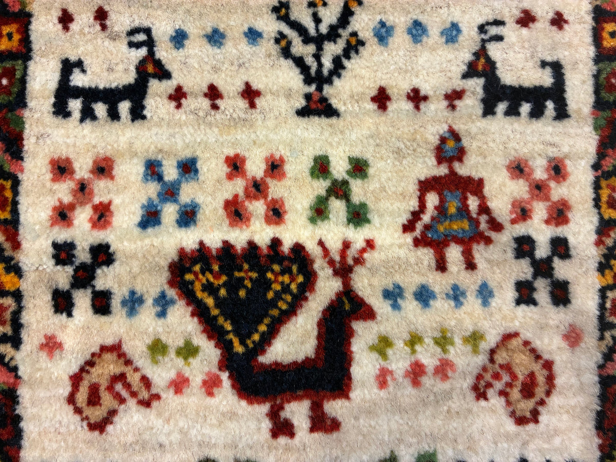 【千葉店】カシュクリギャッベ 98cm x 64cm RJ12247