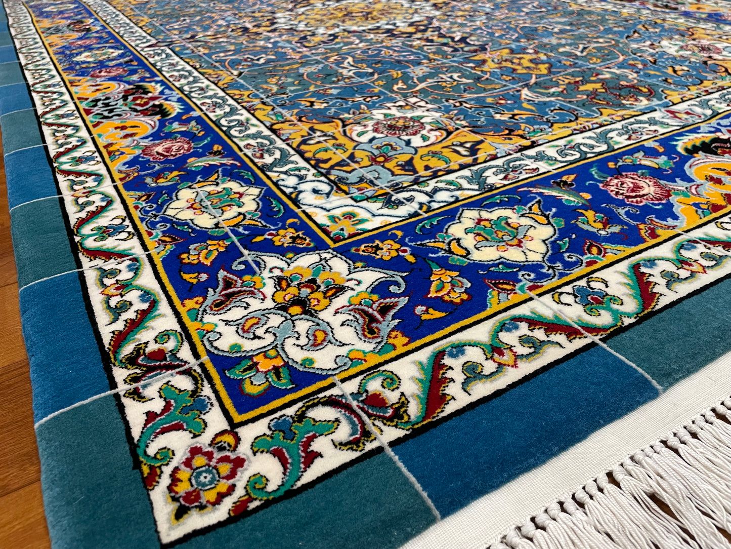 【オンライン限定】イスファハン シャッシャハーニ工房 192cm x 130cm A22591