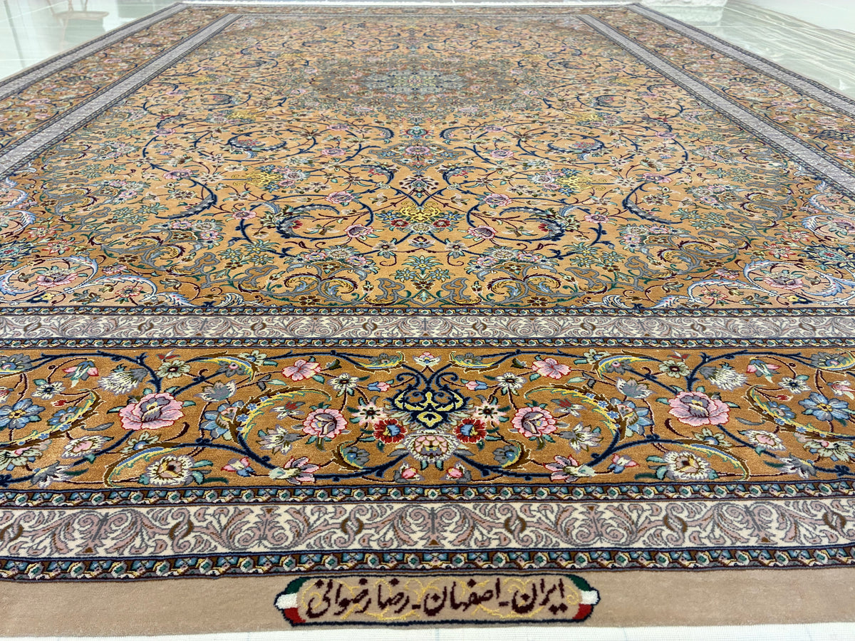 【千葉店】イスファハン レズバーニ工房 300cm x 208cm PS12448