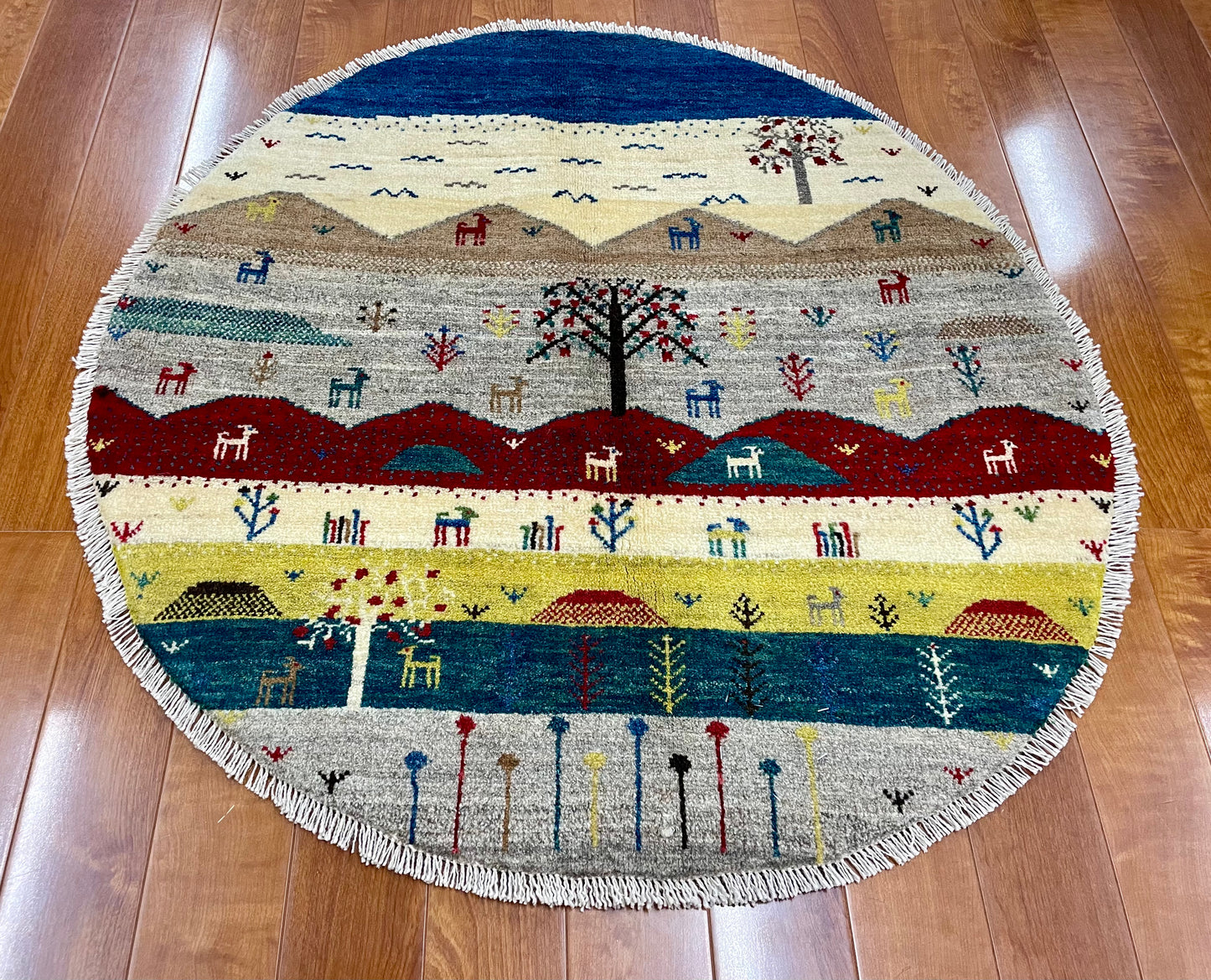 【オンライン限定】ギャッベ アマレバフト Φ100cm RJ9805