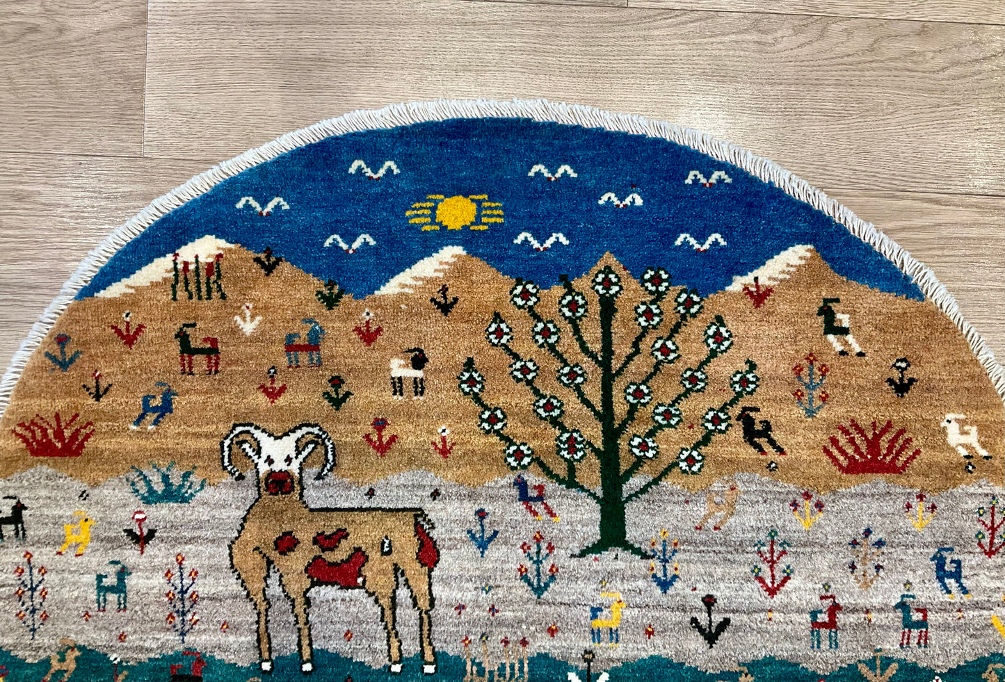 ギャッベ アマレバフト Φ100cm RJ12690