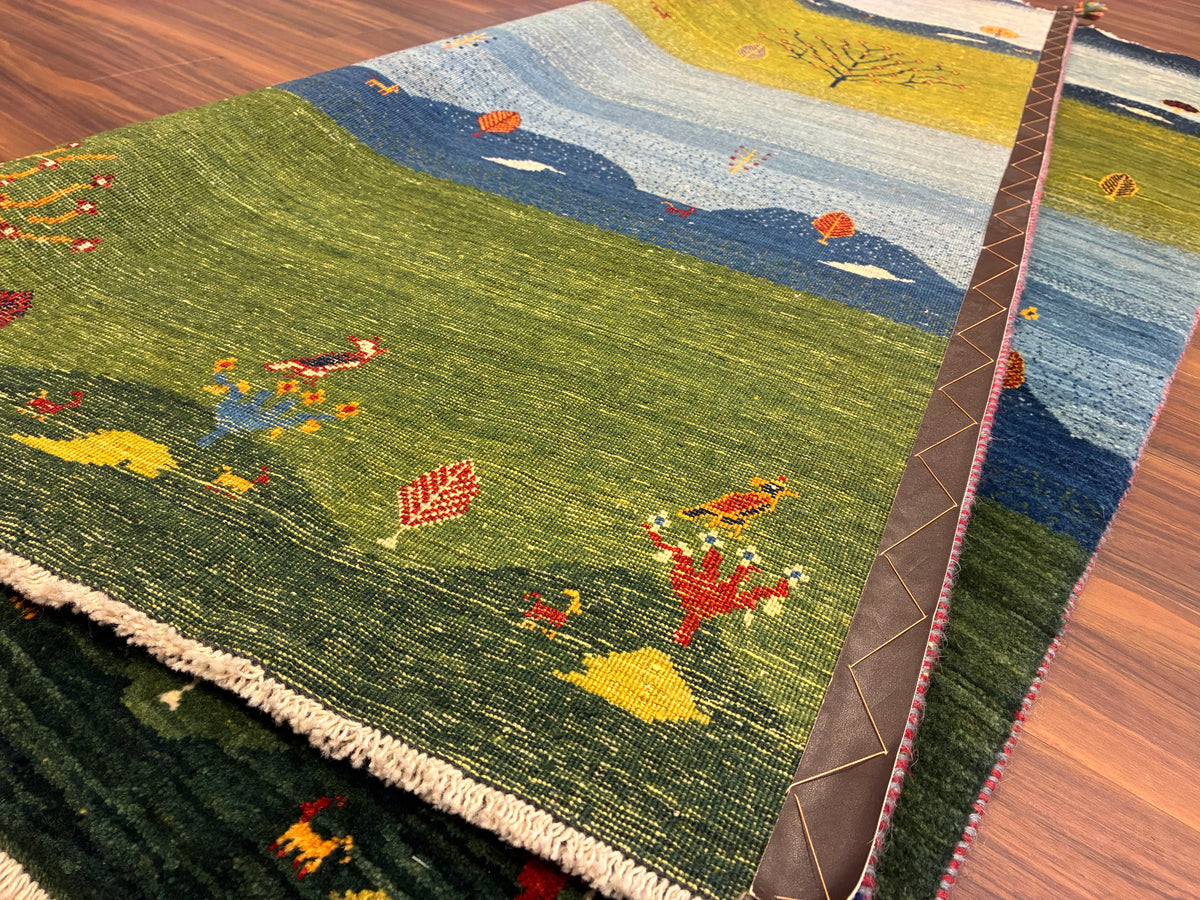 【千葉店】カシュクリギャッベ  210cm x 150cm BT5129