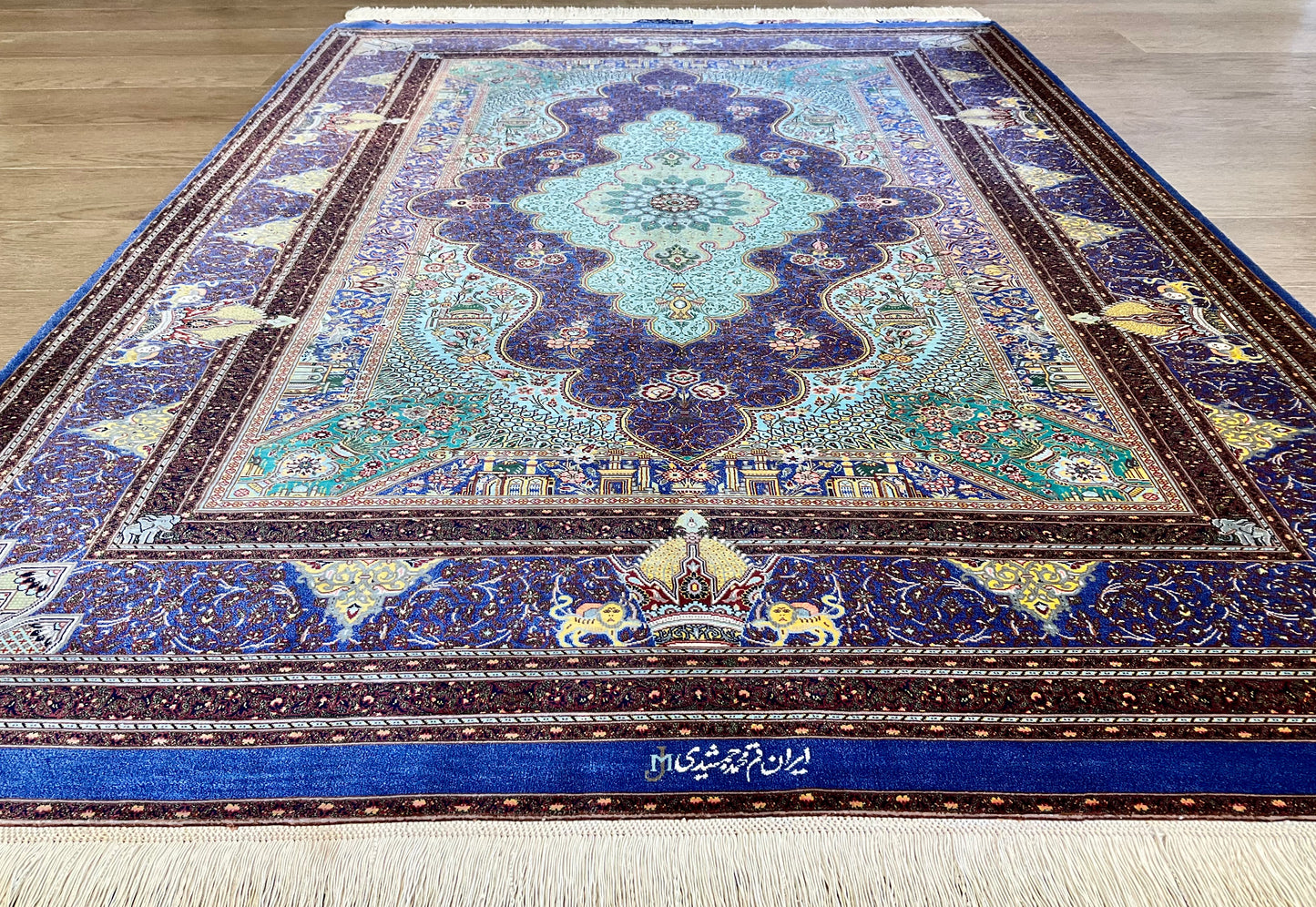 クム ジャムシーディ工房 148cm x 104cm NT11438