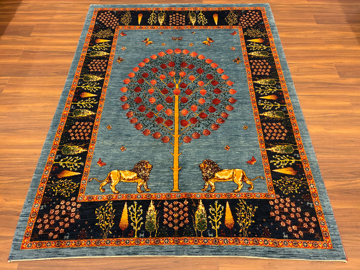 【千葉店】カシュクリギャッベ  204cm x 155cm RJ15176