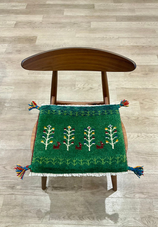【福岡店】ギャッベ 45cm x 39cm T9684