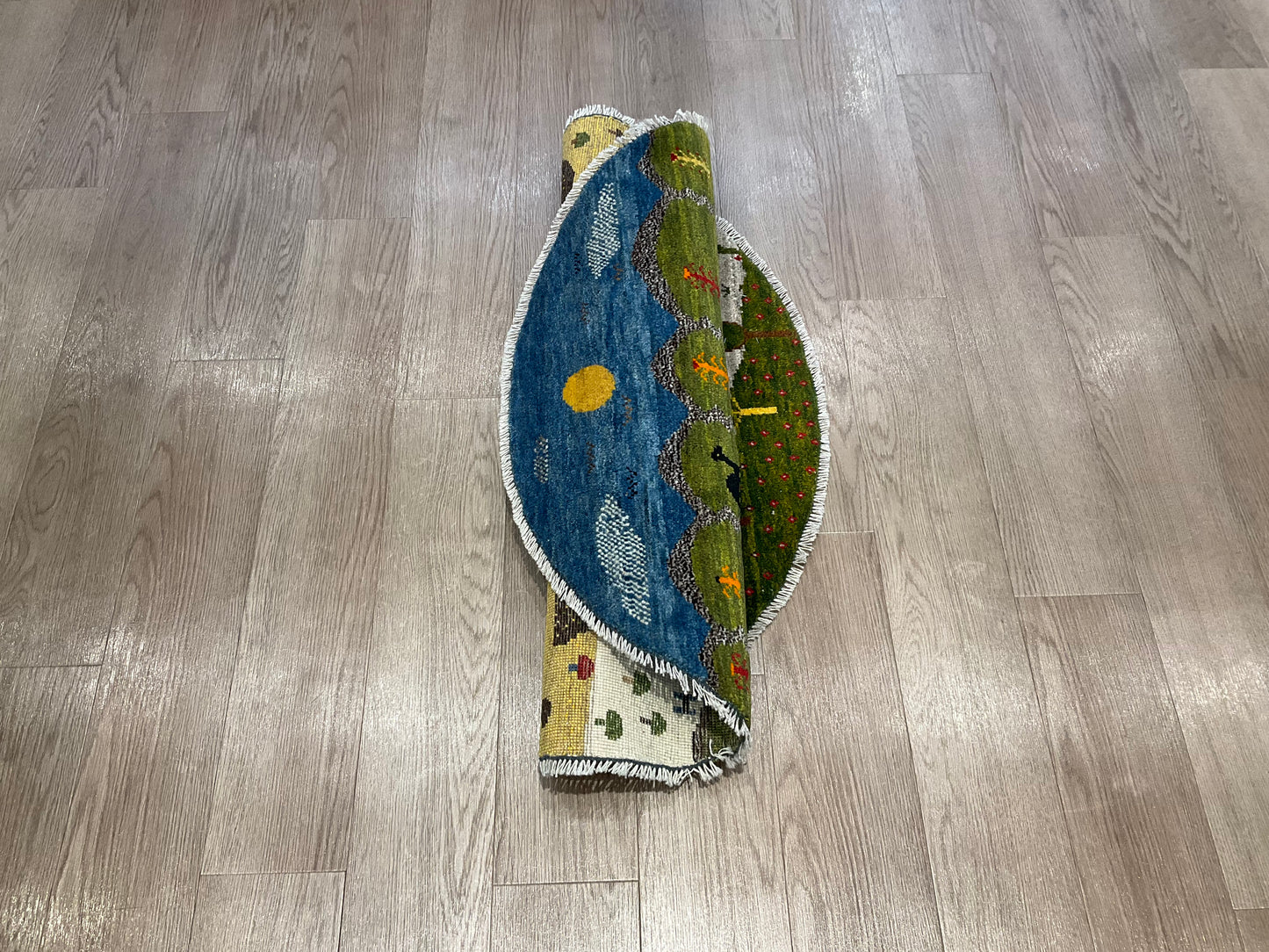 ギャッベ アマレバフト Φ100cm RJ13542