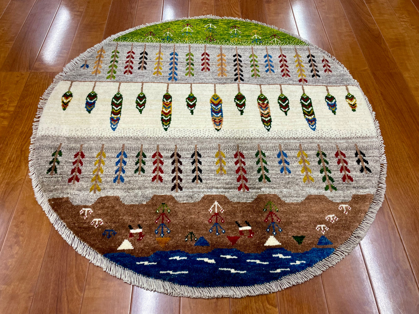 【オンライン限定】ギャッベ アマレバフト Φ100cm RJ7949