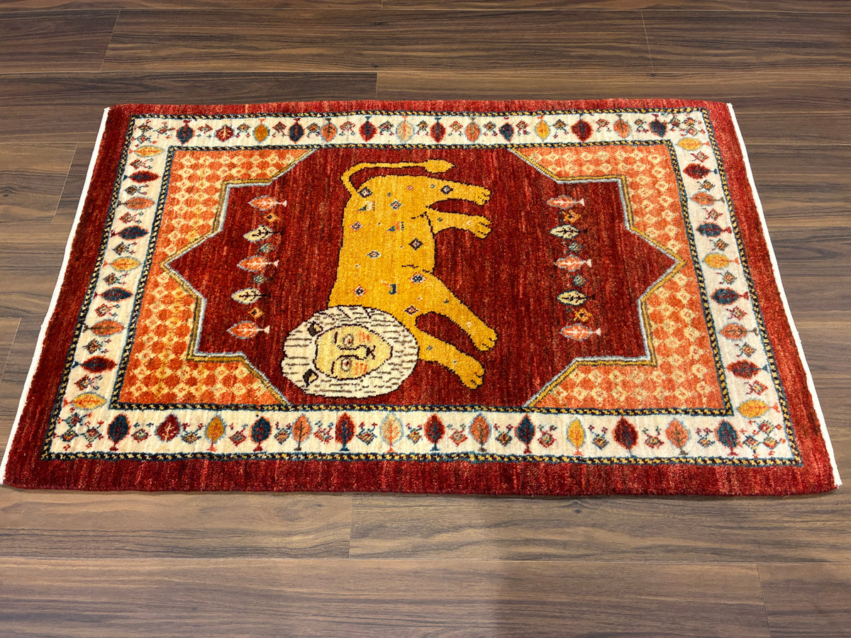 【千葉店】カシュクリギャッベ 97cm x 61cm RJ16095
