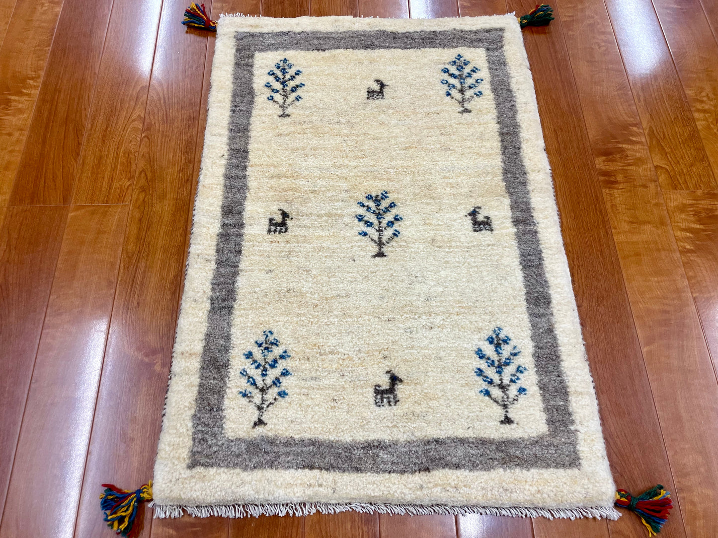 【オンライン限定】ギャッベ 90cm x 63cm RJ14097