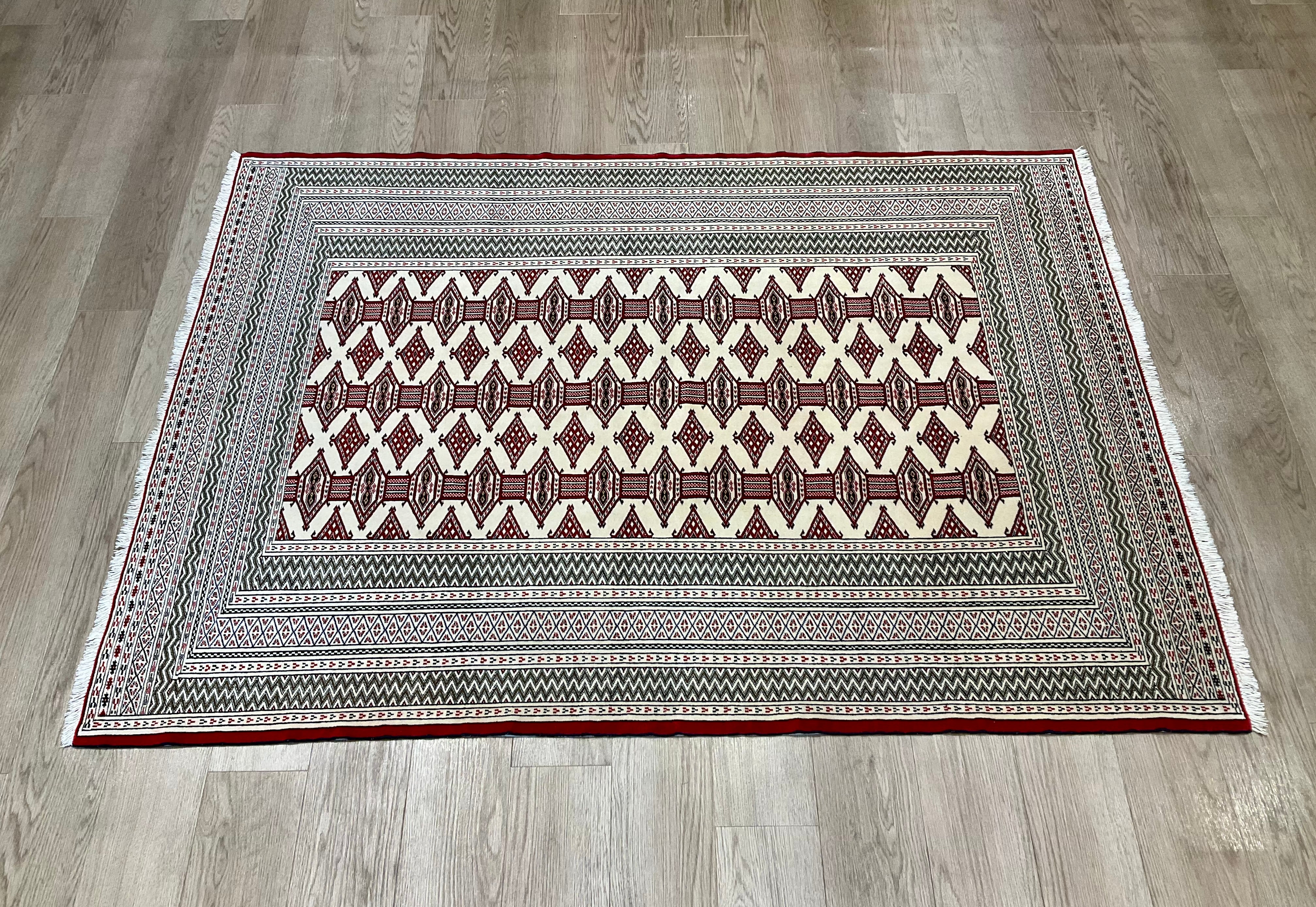 【訳あり格安出品】トルクメン ペルシャ絨毯　サイズ約290×180cm 訳あり格安出品】トルクメン ペルシャ絨毯 サイズ約290×180cm 訳あり