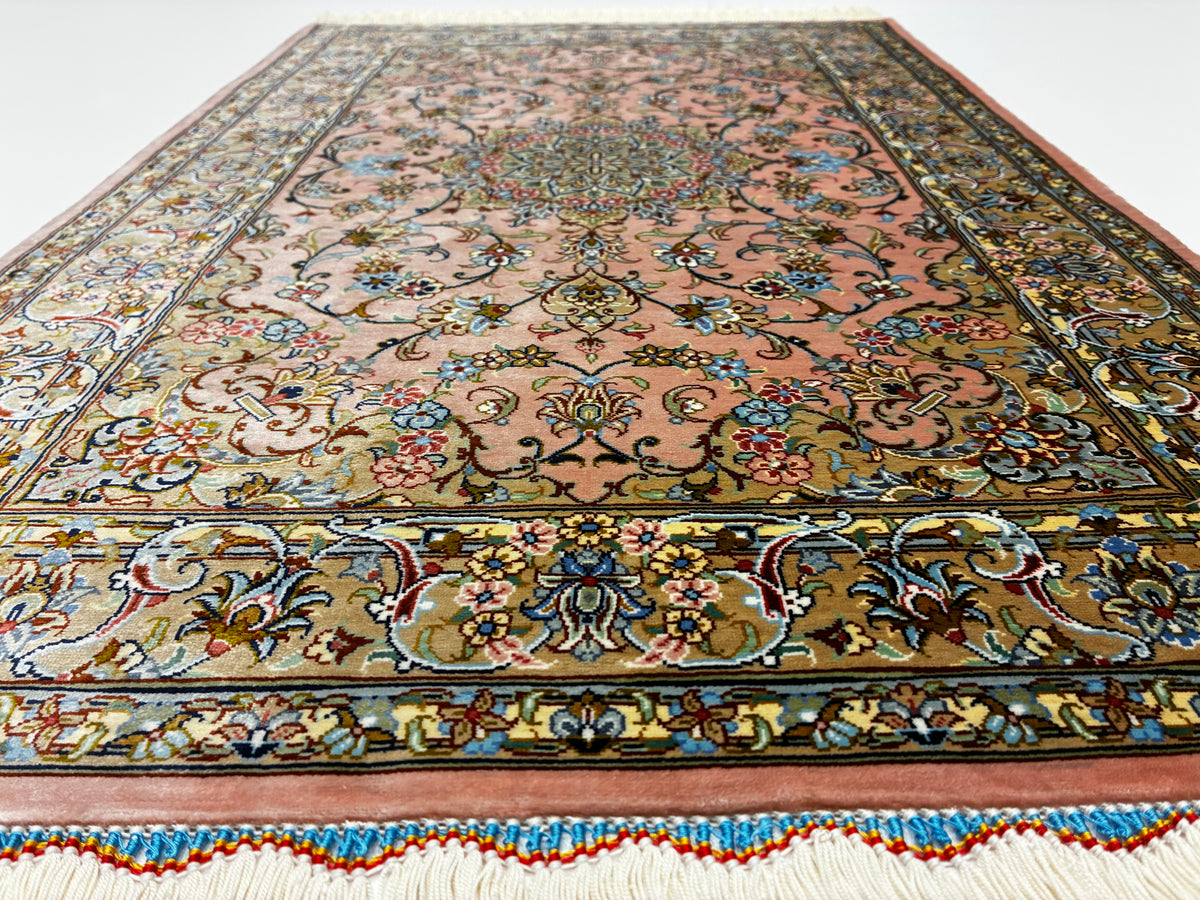 【千葉店】カシャーンシルク アルシャディ工房 93cm x 58cm PS6820