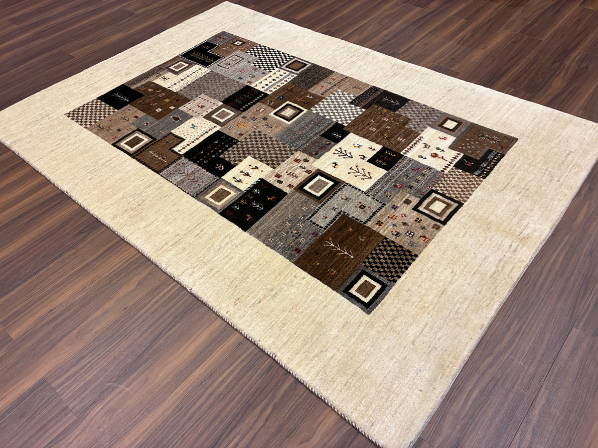 【千葉店】カシュクリギャッベ  200cm x 140cm RJ10948