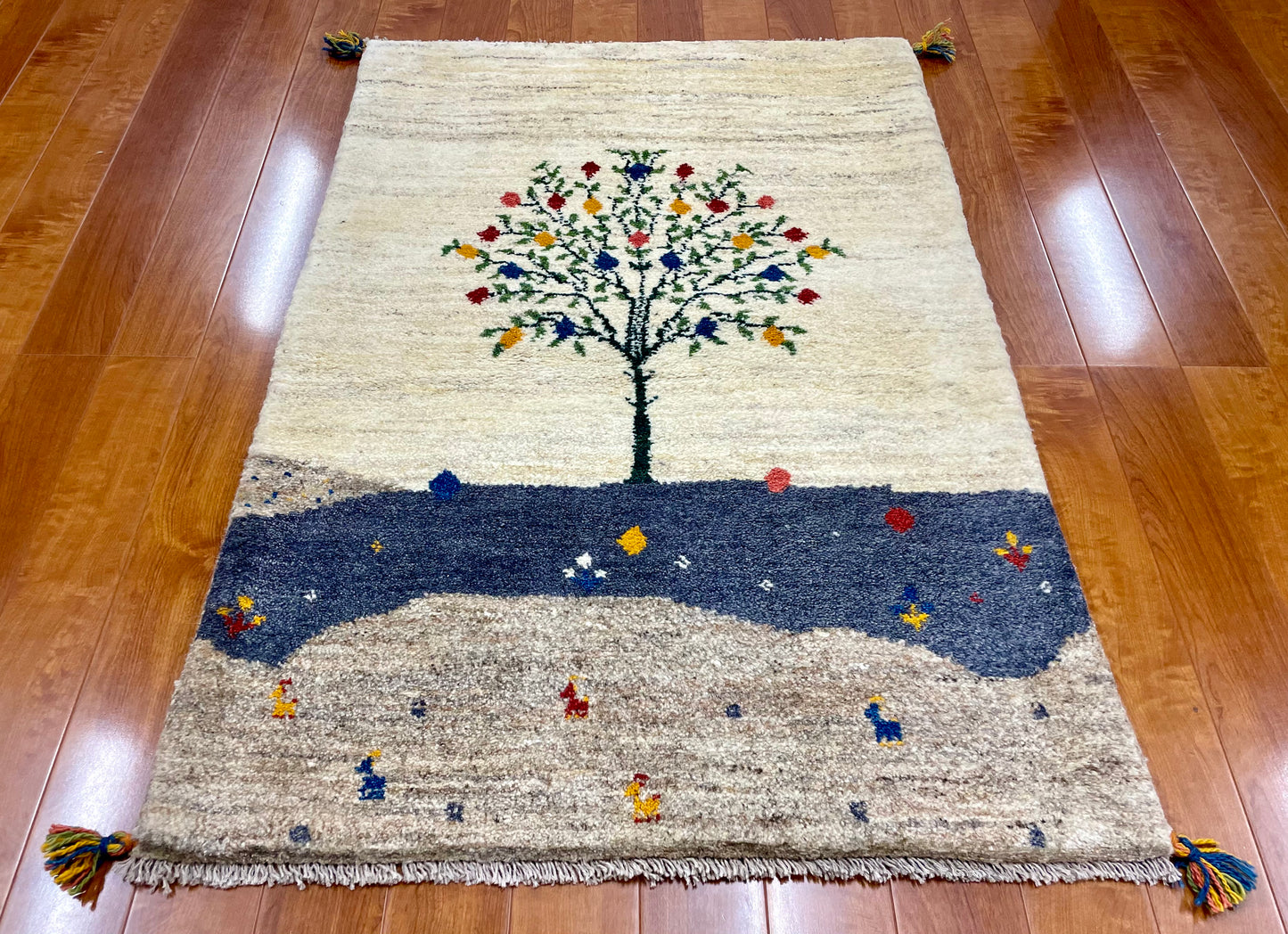 【オンライン限定】ギャッベ 125cm x 87cm RJ8114
