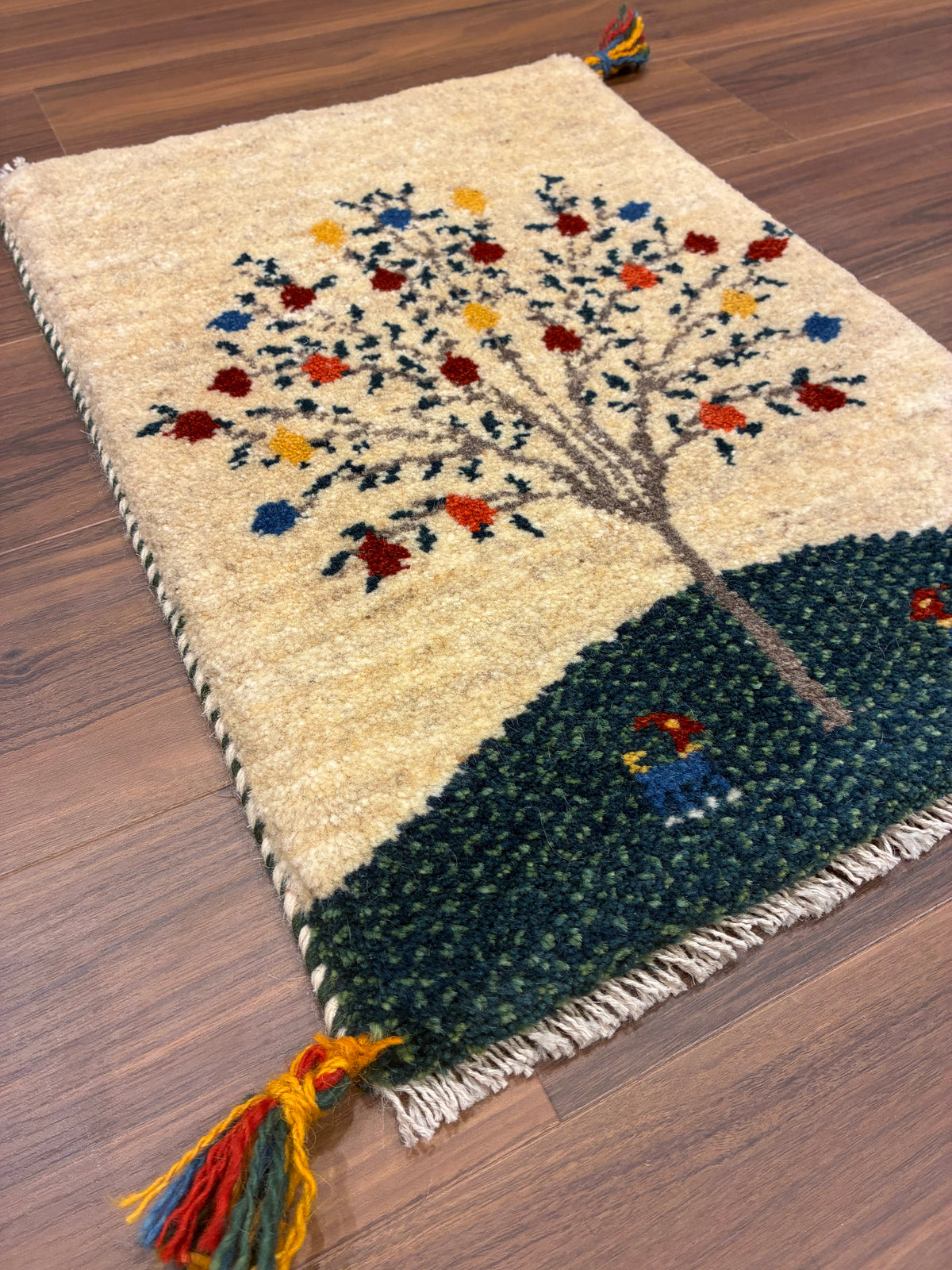 【千葉店】ギャッベ 58cm x 41cm NN19689