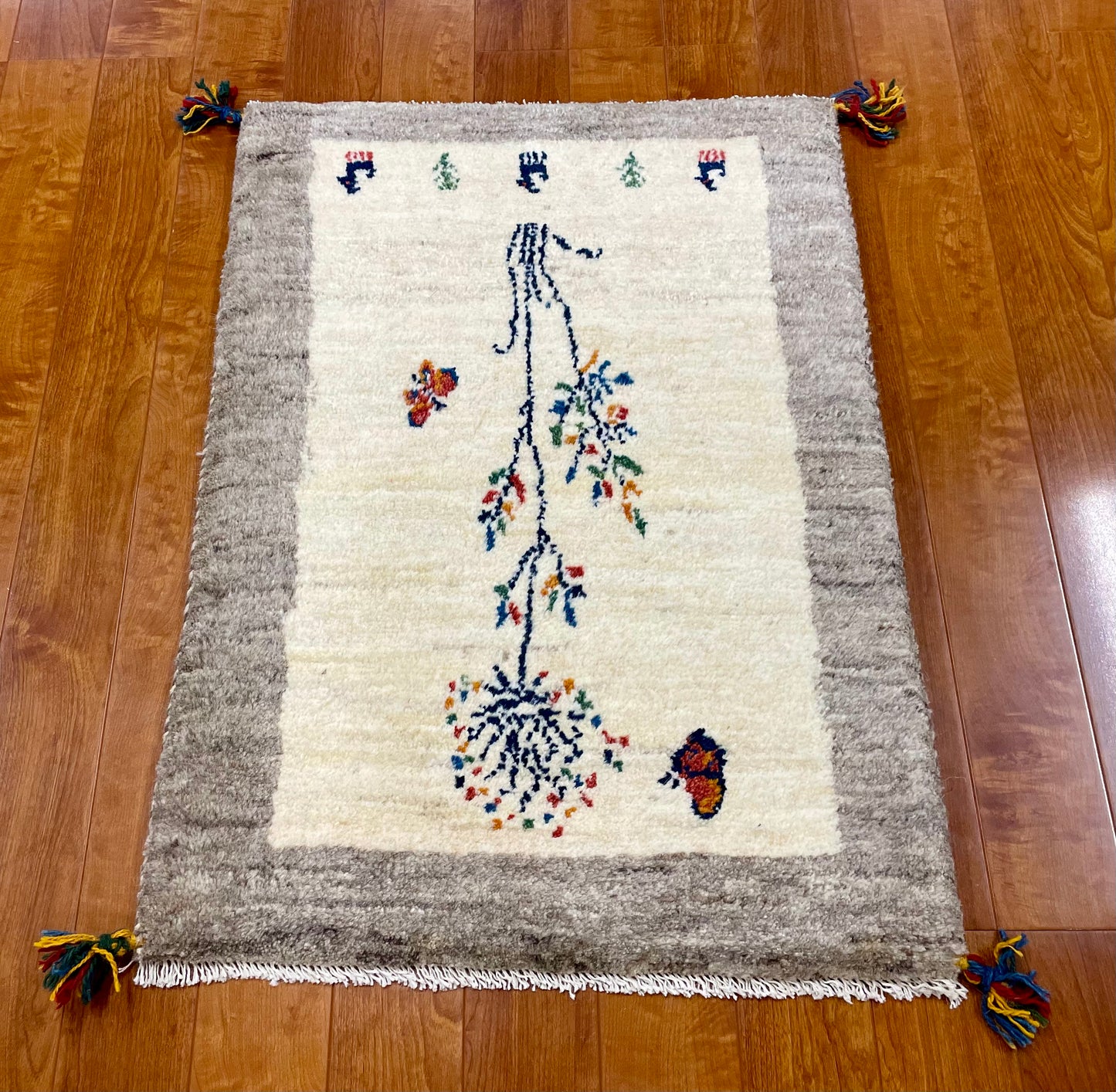 【オンライン限定】ギャッベ 87cm x 63cm RJ14186