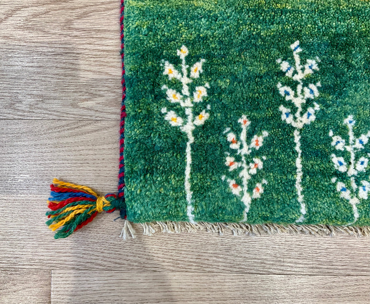 【福岡店】ギャッベ 43cm x 40cm Z3040