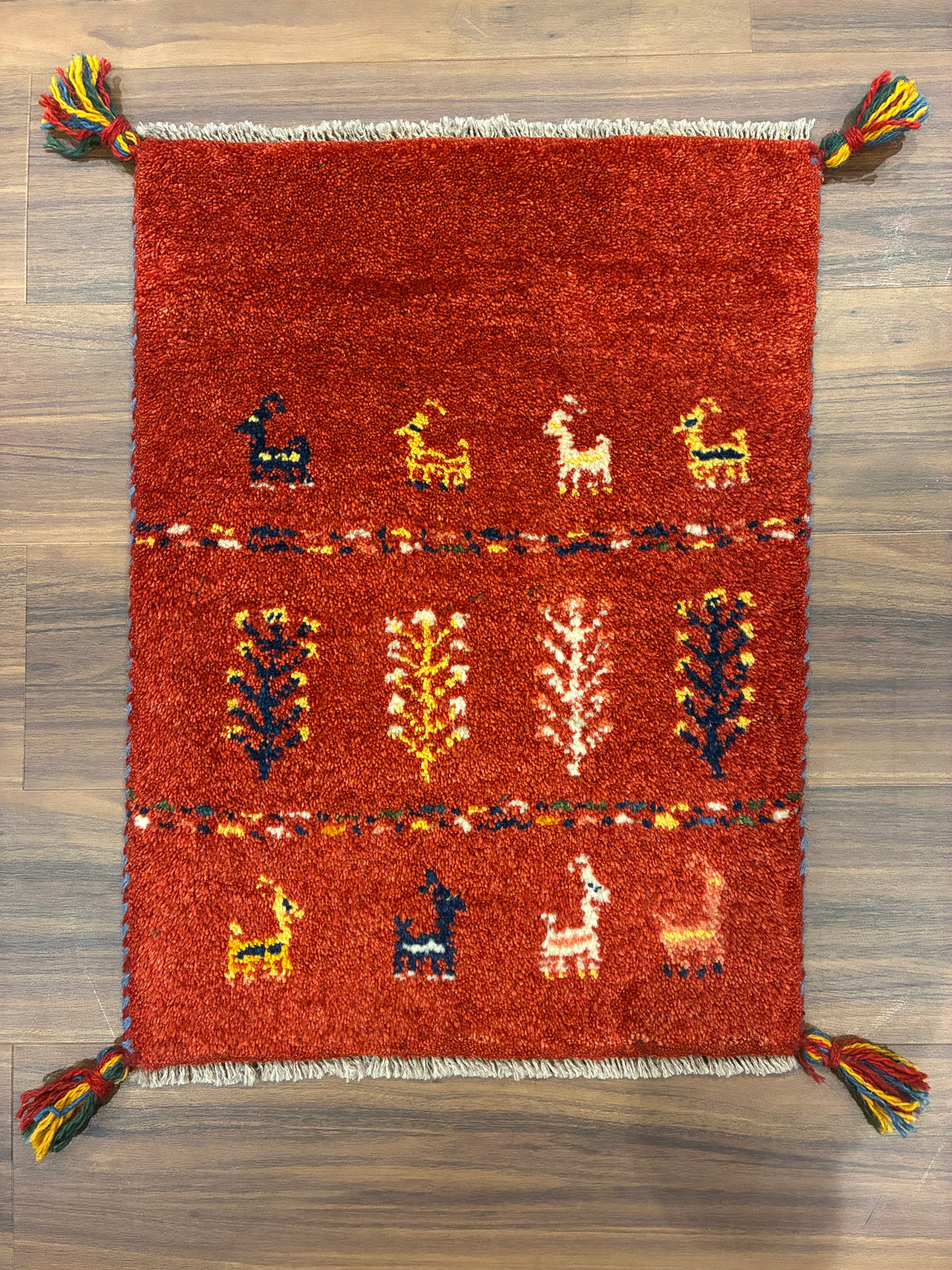 【千葉店】ギャッベ 55cm x 41cm NN19808