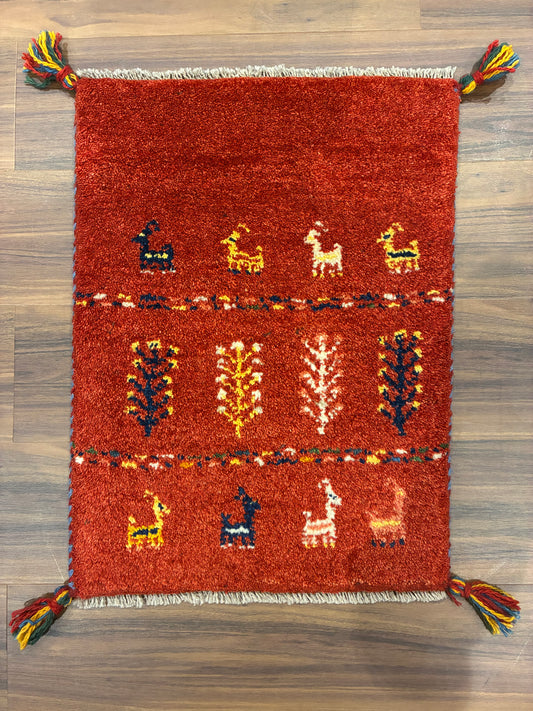 【千葉店】ギャッベ 55cm x 41cm NN19808