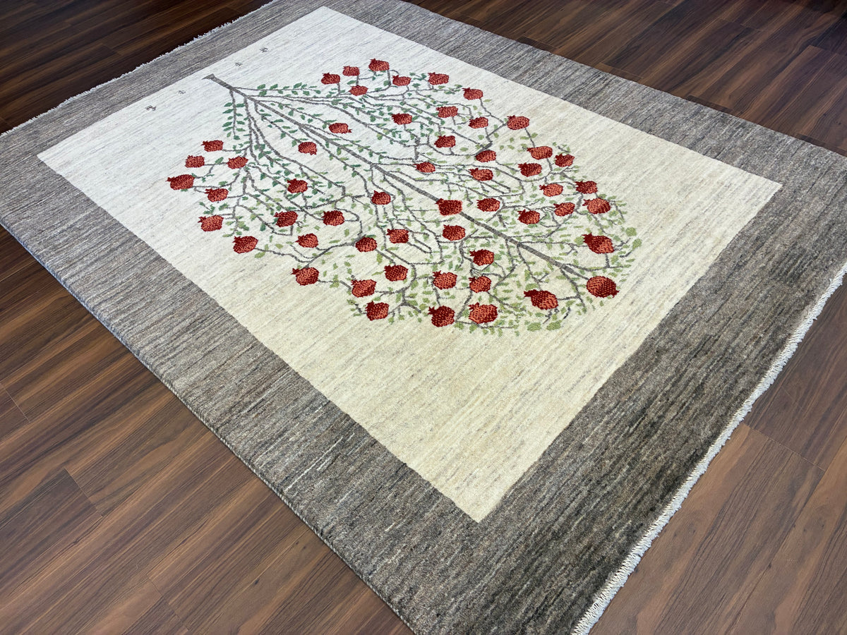 【千葉店】カシュクリギャッベ  213cm x 153cm RJ15370