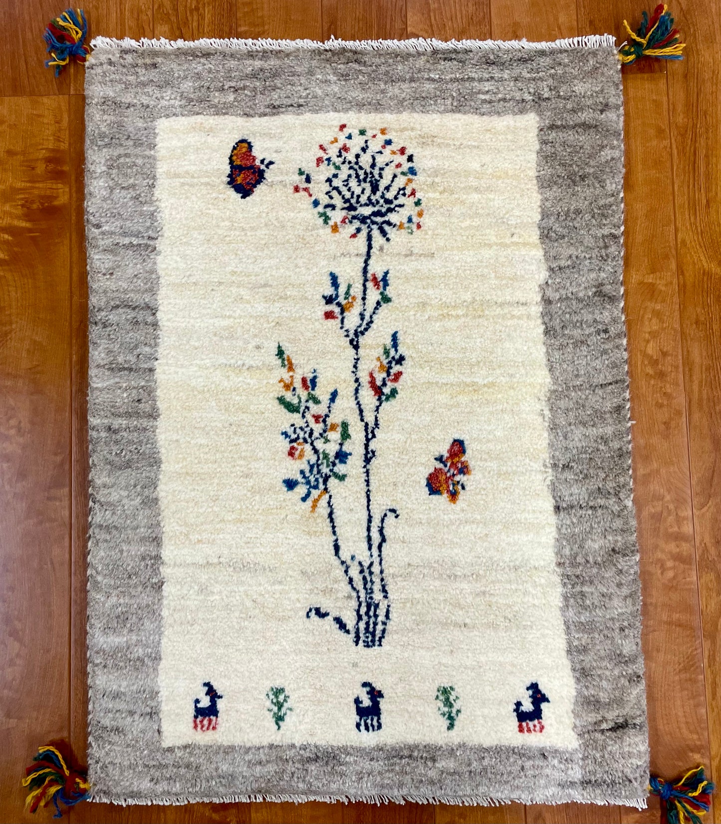 【オンライン限定】ギャッベ 87cm x 63cm RJ14186