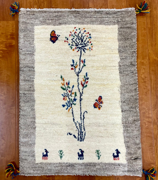 【オンライン限定】ギャッベ 87cm x 63cm RJ14186