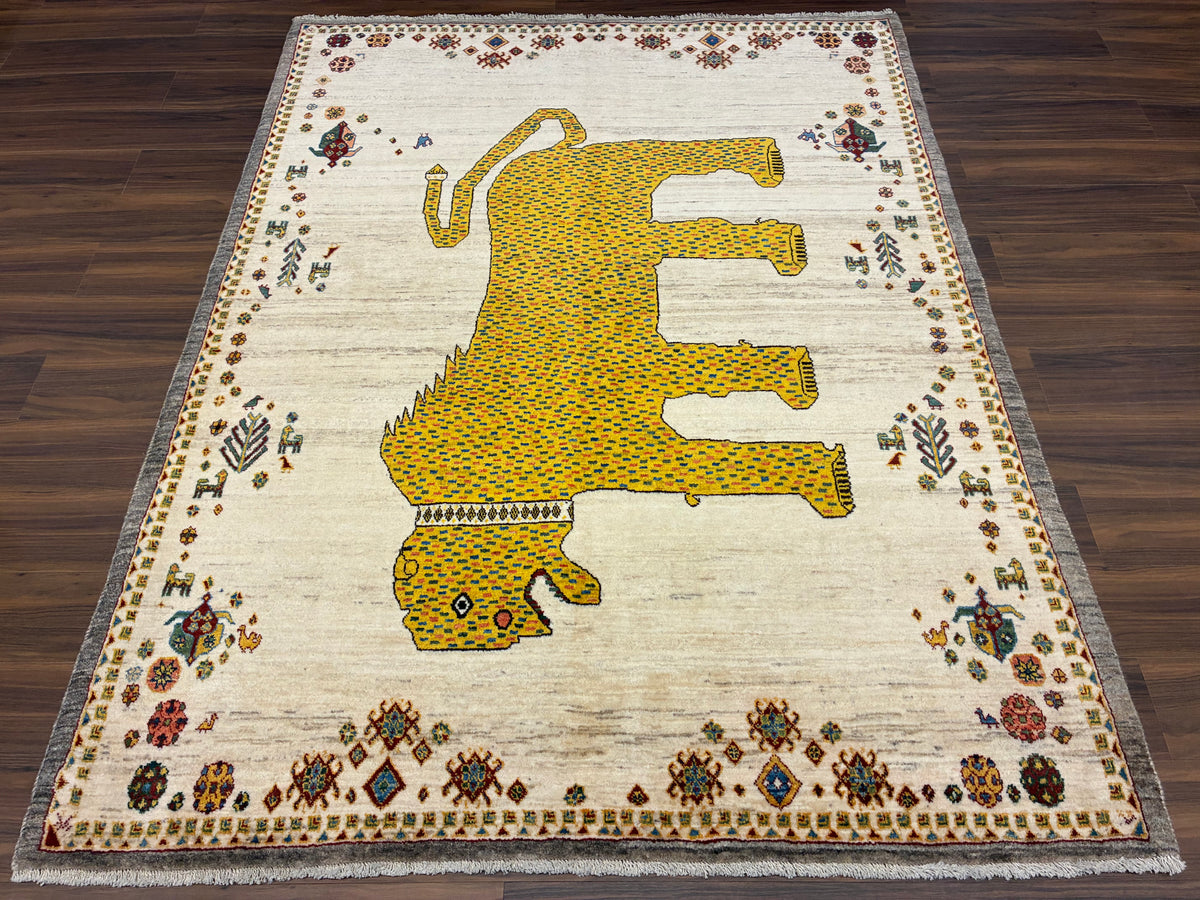 【千葉店】カシュクリギャッベ  202cm x 155cm RJ14838