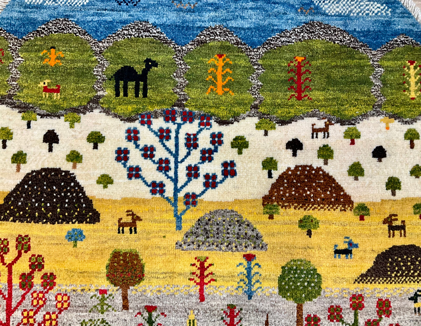 ギャッベ アマレバフト Φ100cm RJ13542