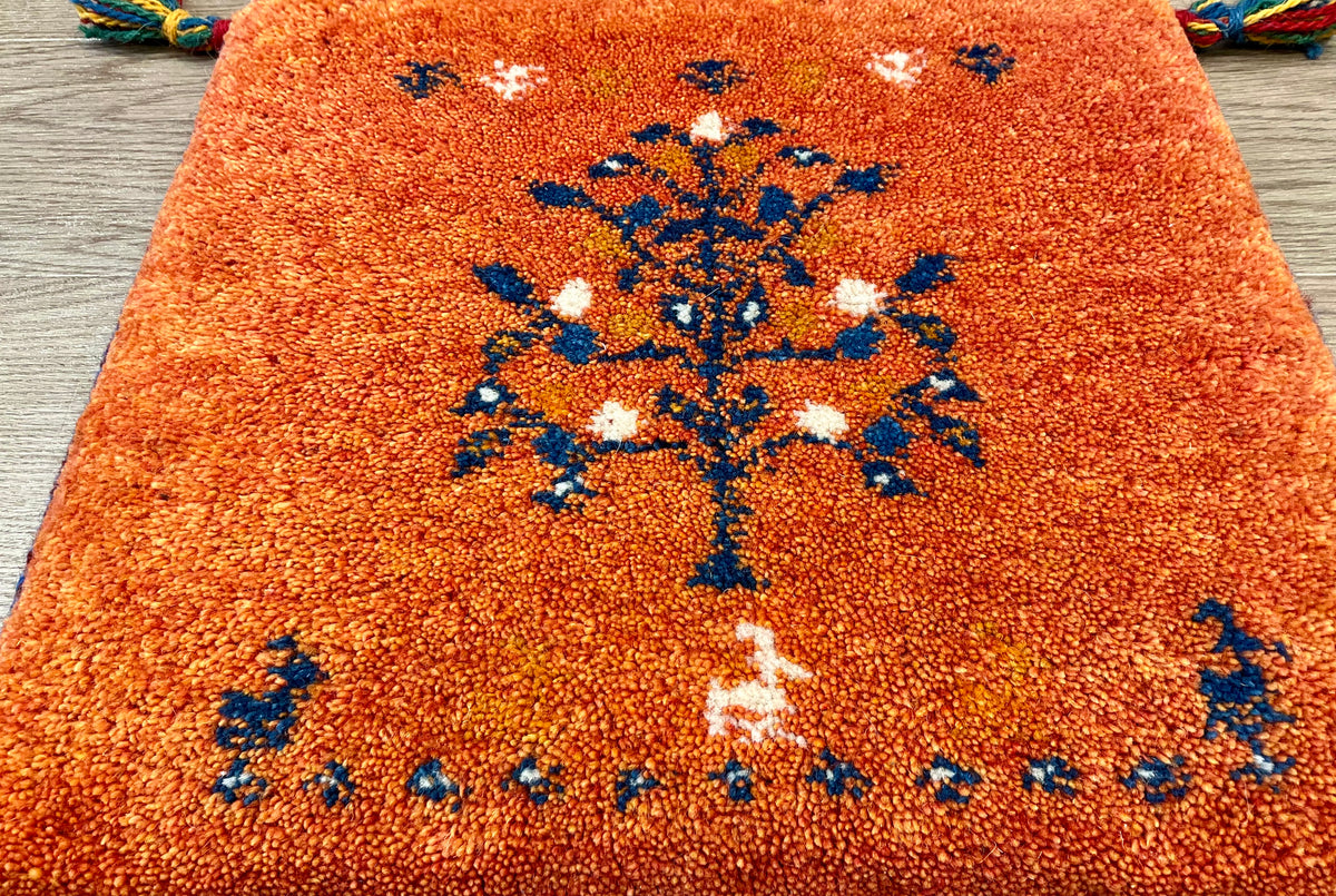【福岡店】ギャッベ 43cm x 40cm Z2662