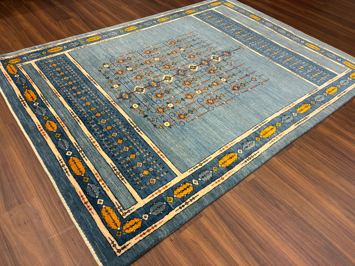 【千葉店】カシュクリギャッベ  208cm x 152cm RJ17449