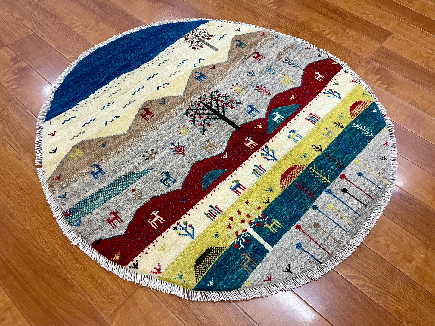 【オンライン限定】ギャッベ アマレバフト Φ100cm RJ9805