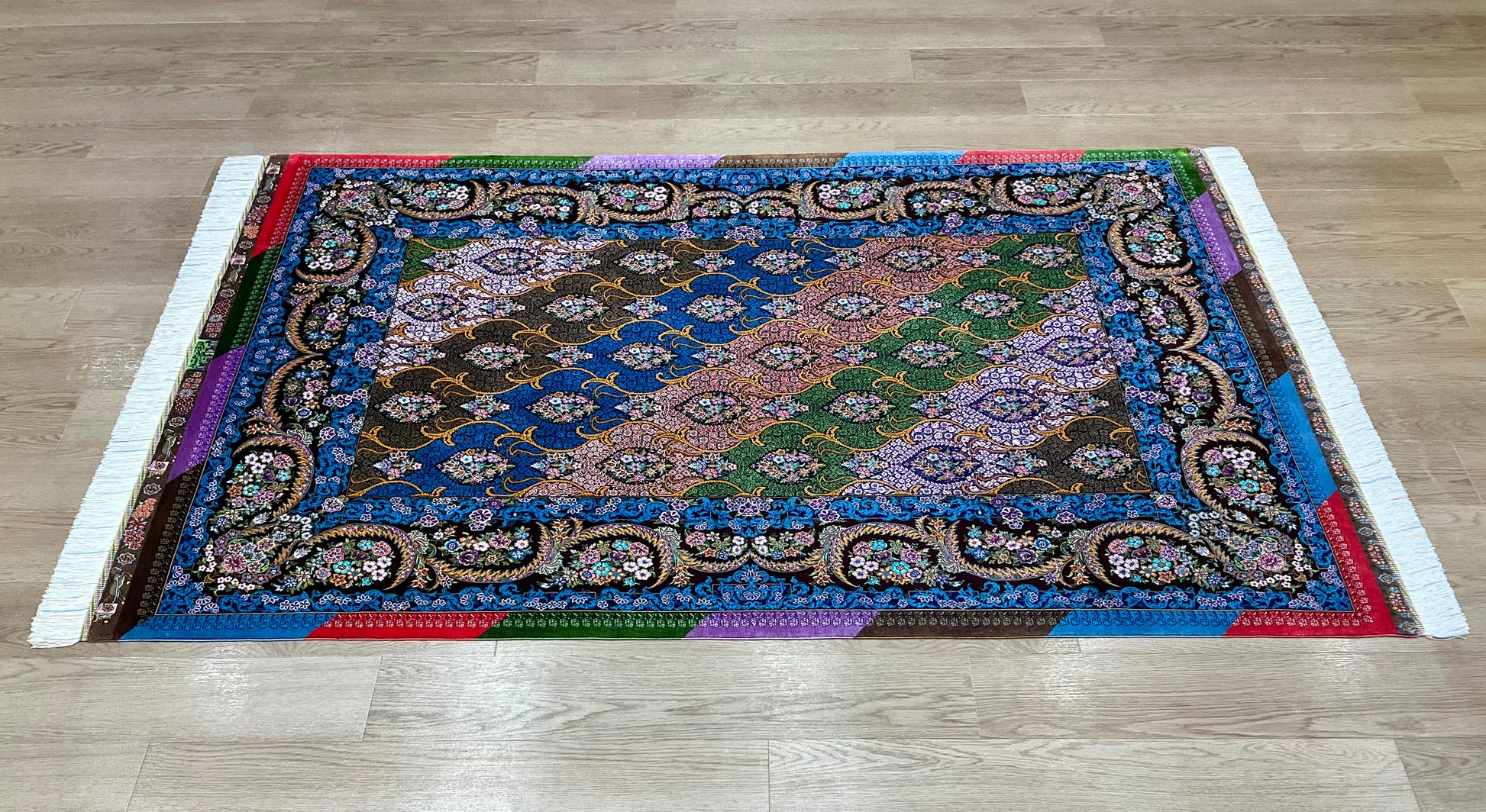 クム ジャムシード工房 210cm x 136cm A22451 – ペルシャ絨毯専門店 クム ジャムシード工房 210cm x 136cm A22451 – ペルシャ絨毯専門店