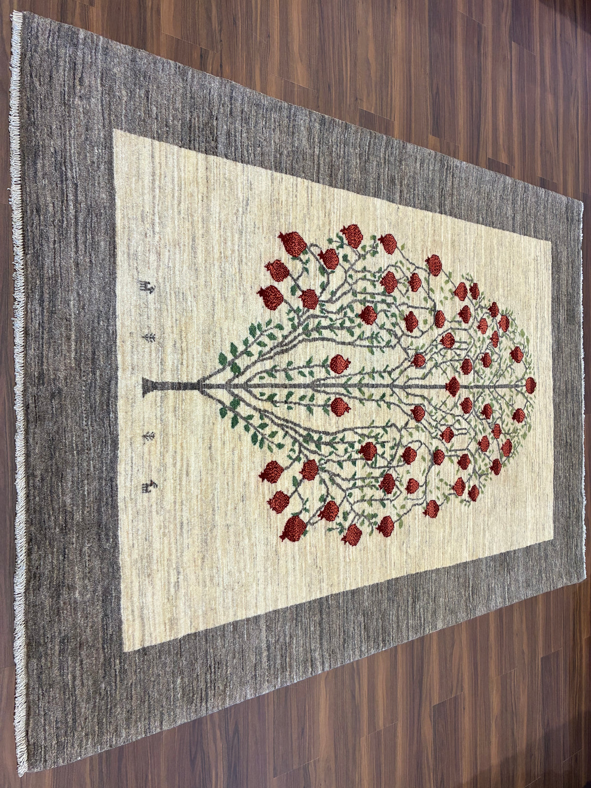 【千葉店】カシュクリギャッベ  213cm x 153cm RJ15370