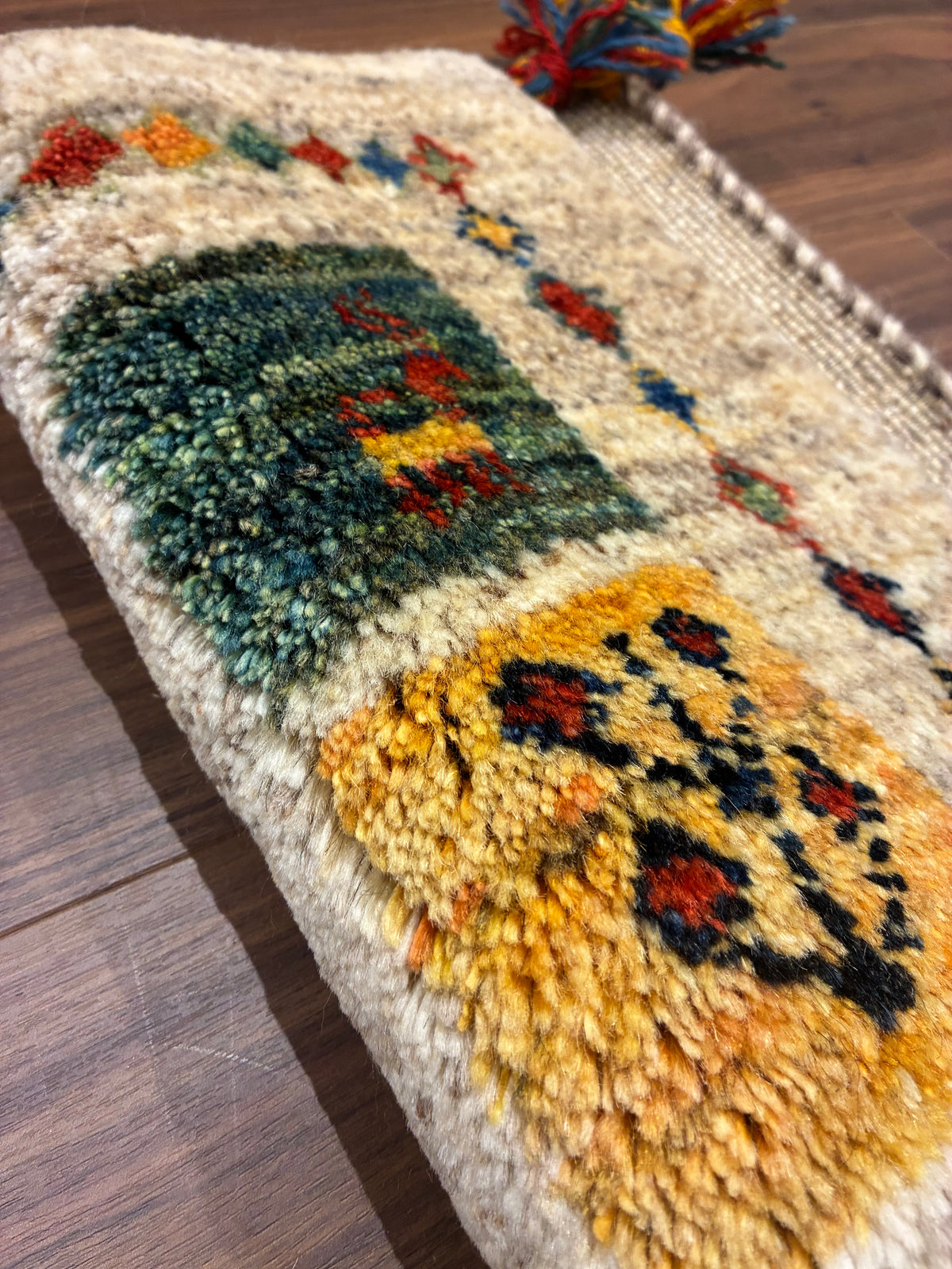 【千葉店】ギャッベ 45cm x 44cm T3338