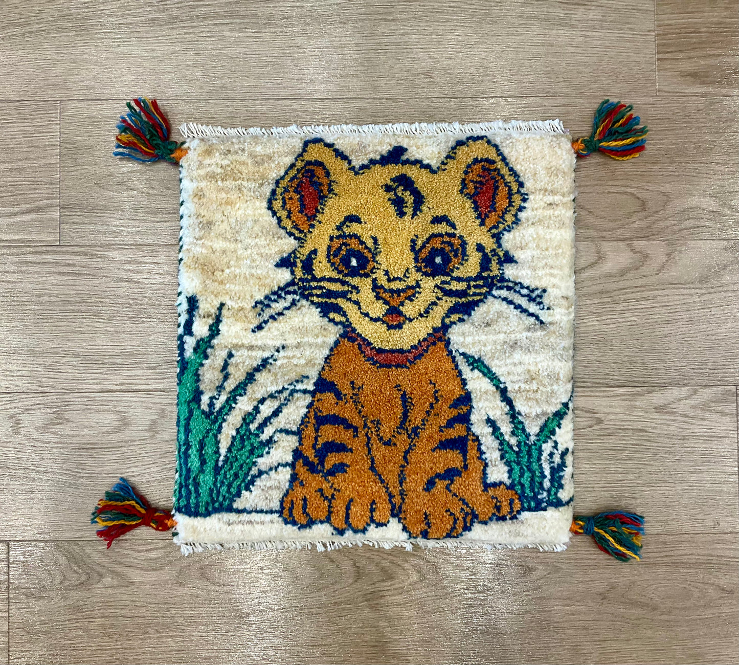 ギャッベ 41cm x 42cm T7589