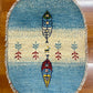 【オンライン限定】ギャッベ 90cm x 62cm (楕円形) RJ12471