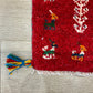 【福岡店】ギャッベ 43cm x 39cm Z3359
