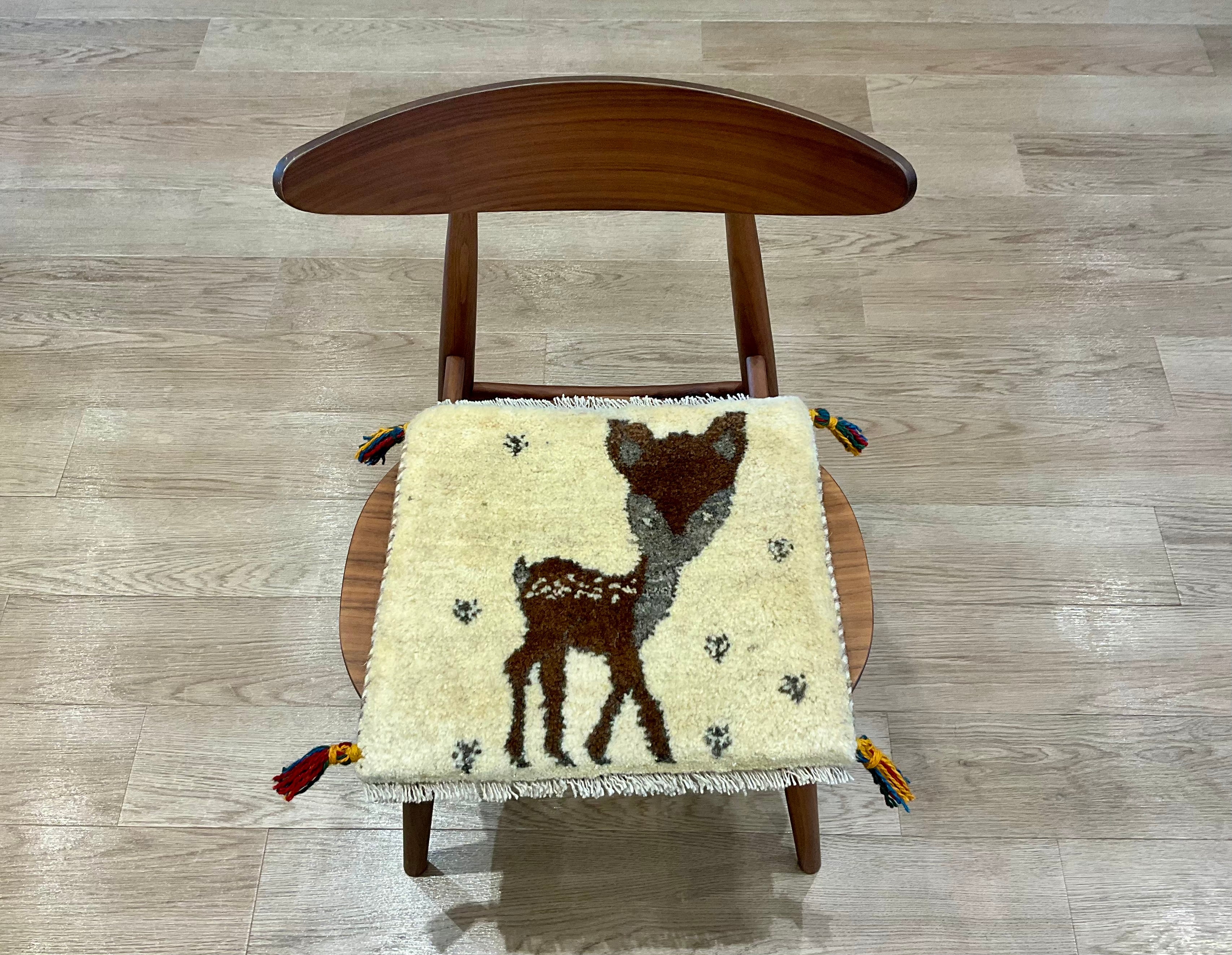 ギャベ絨毯　ペルシャ ギャッベ 41cm x 40cm Z1533 – ペルシャ絨毯専門店 ペルシャンパトリス
