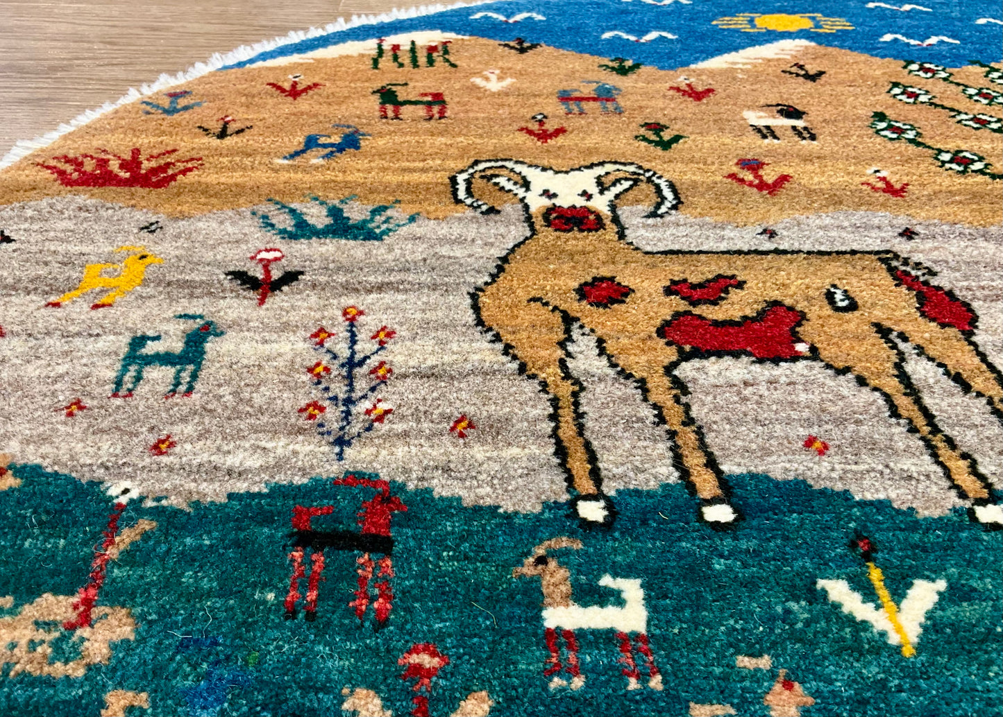 ギャッベ アマレバフト Φ100cm RJ12690