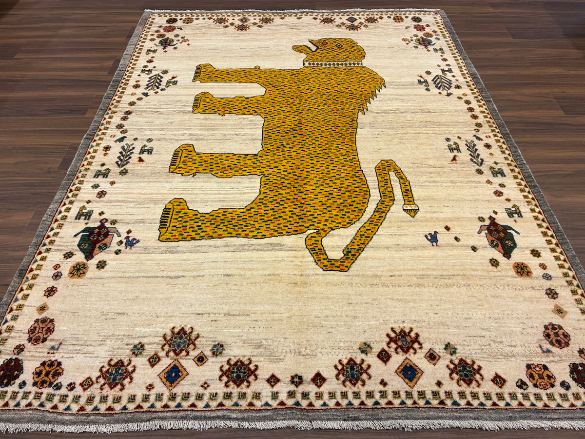 【千葉店】カシュクリギャッベ  202cm x 155cm RJ14838