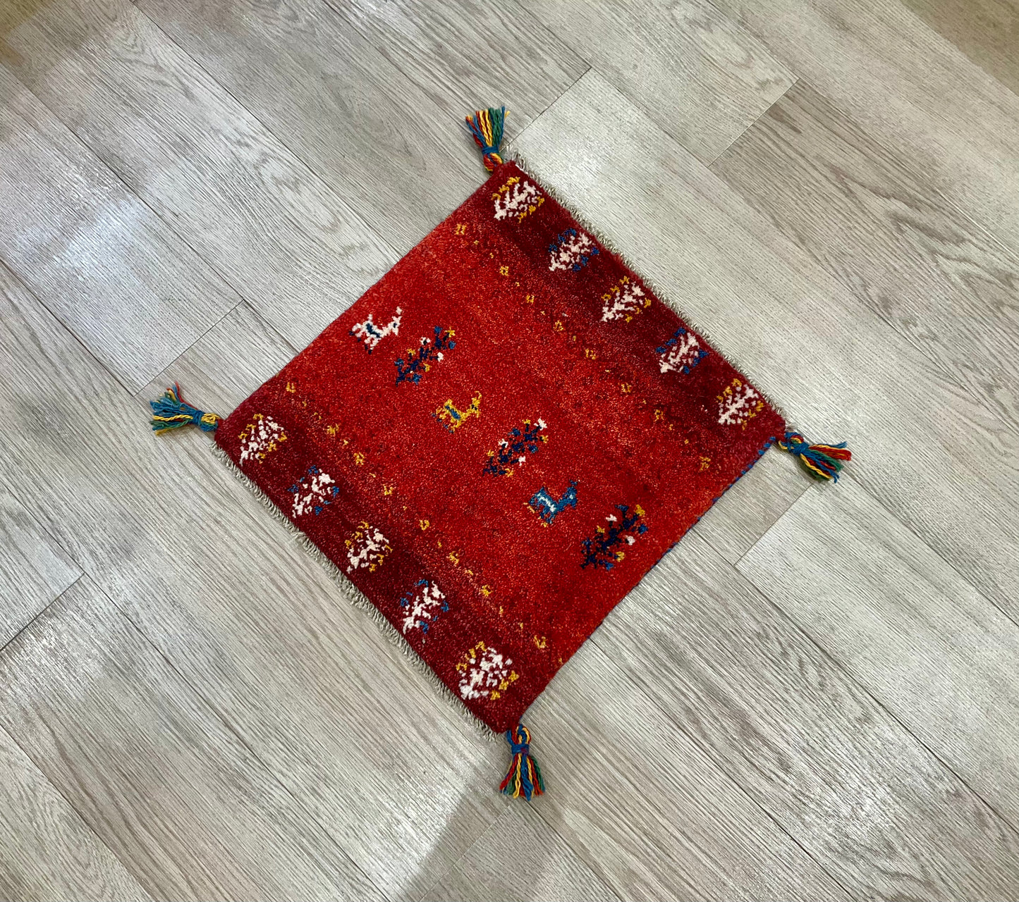 ギャッベ 41cm x 43cm Z2062