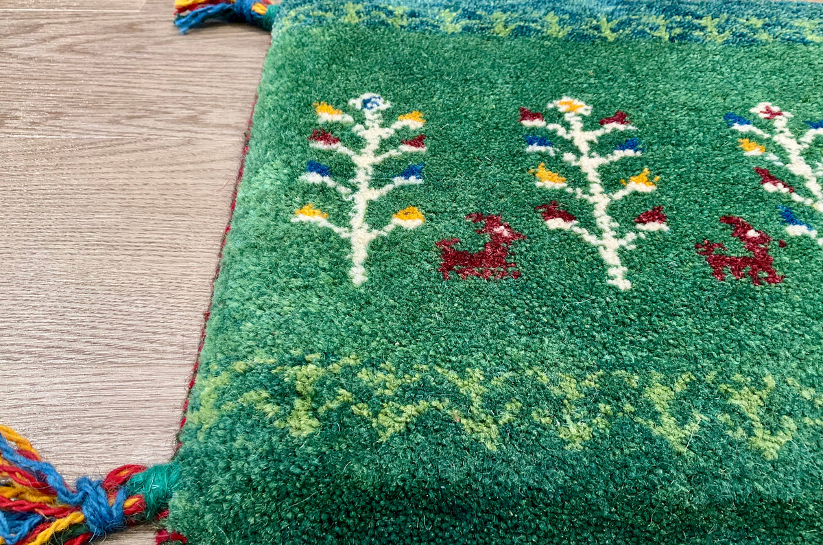 【福岡店】ギャッベ 45cm x 39cm T9684