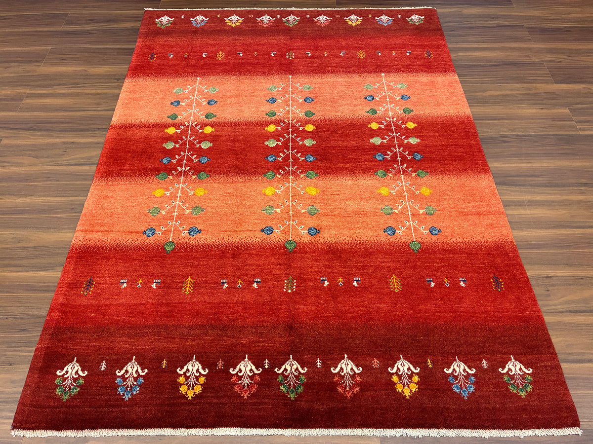 【千葉店】カシュクリギャッベ  200cm x 150cm RJ14442