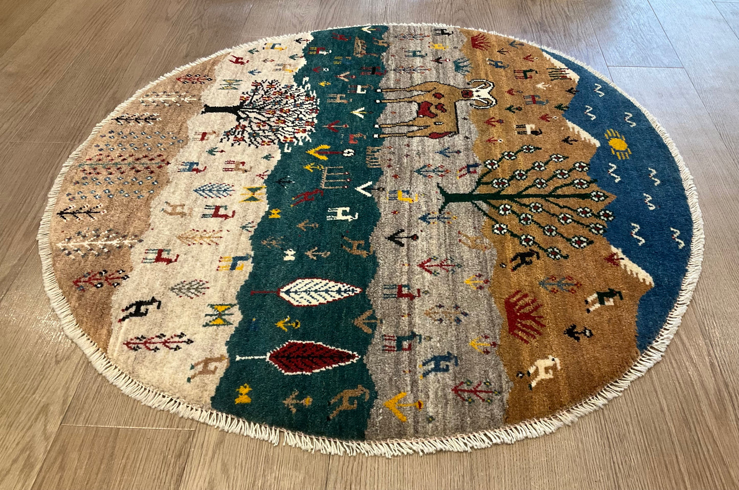 ギャッベ アマレバフト Φ100cm RJ12690