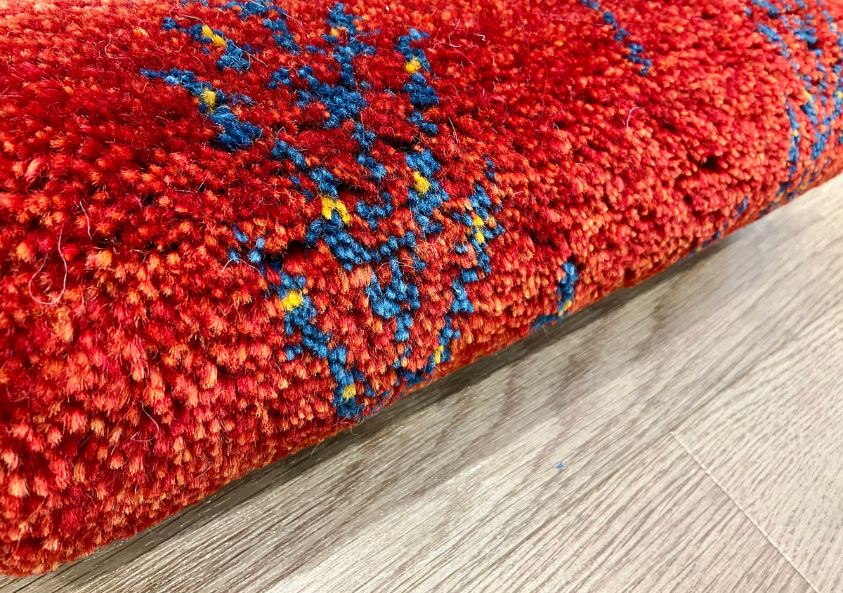 【福岡店】ギャッベ 44cm x 41cm Z3379